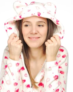JACKET C/CAPP.EMMA IVORY AOP HEARTS