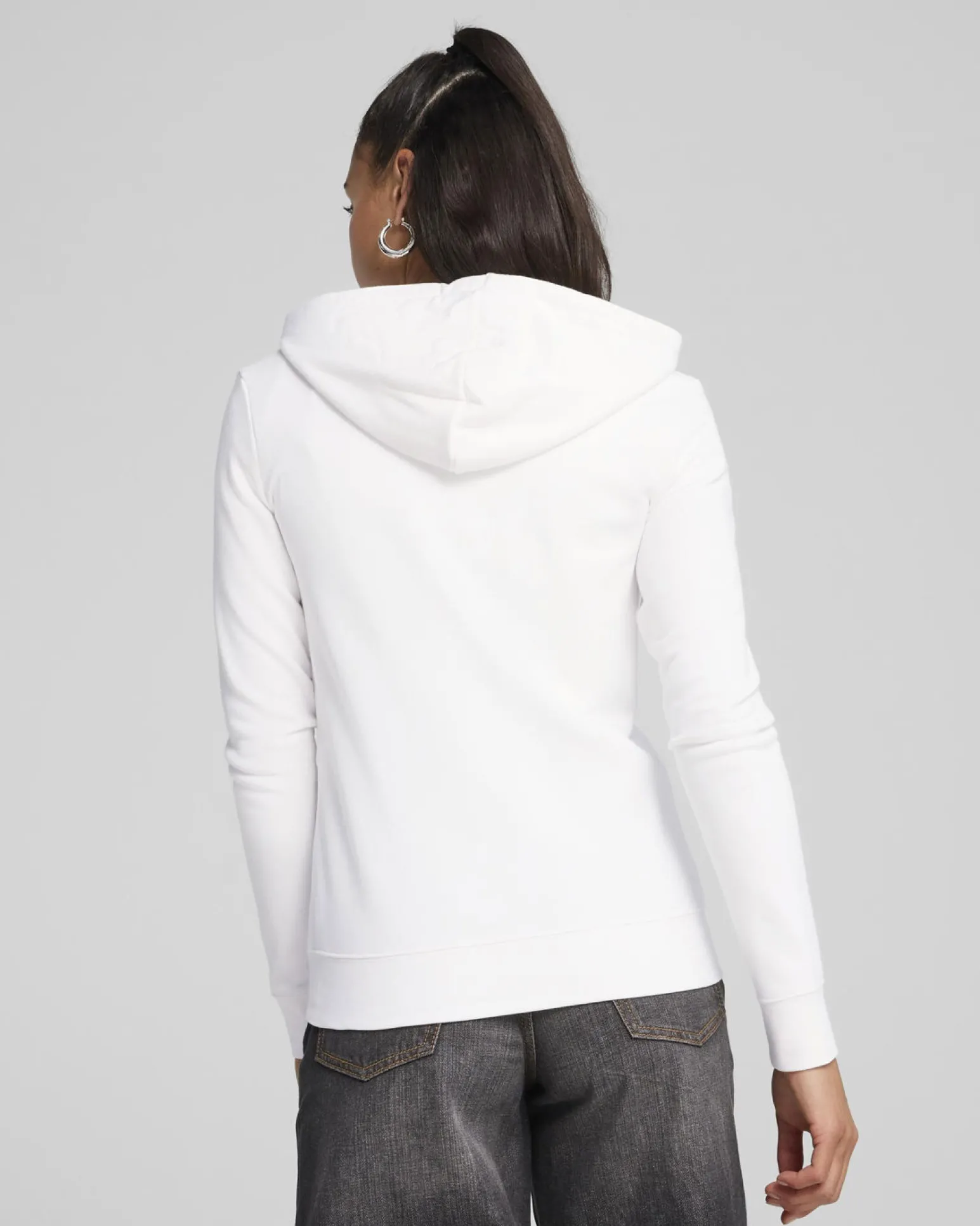 JACKET C/CAPP.ESS FZ HD TR WHITE