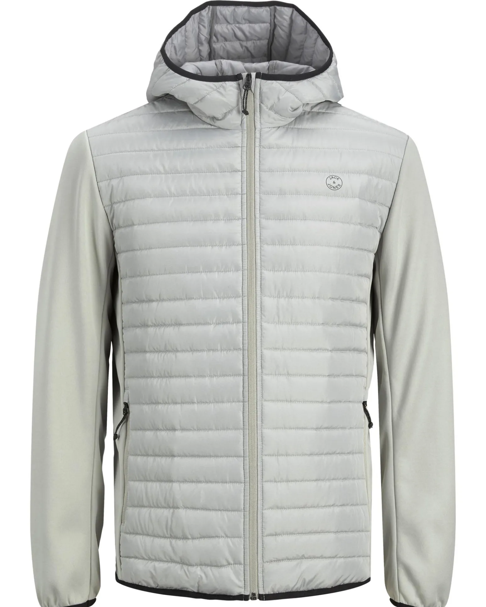 JACKET C/CAPP.MULTI QUILTED BLACK