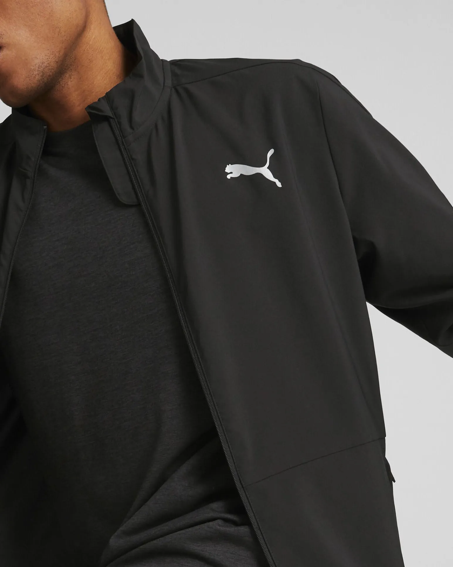 JACKET RUN FAVORITE WOVEN BLACK