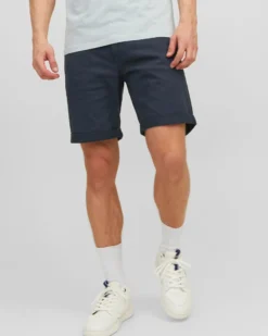 JACK&JONES - Bermuda blu 5 tasche