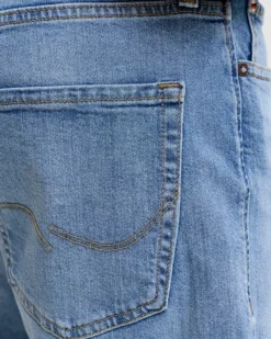 JACK&JONES - Bermuda di jeans Rick original blue denim chiaro