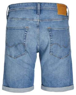 JACK&JONES - Bermuda di jeans Rick original blue denim chiaro