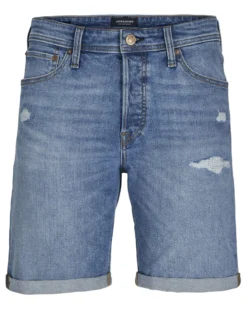 JACK&JONES - Bermuda di jeans Rick original blue denim