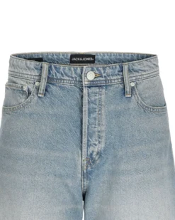 JACK & JONES - BERMUDA IN JEANS BAGGY ALEX LIGHT BLUE DA UOMO