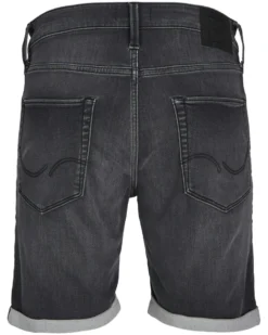 JACK&JONES - Bermuda jeans Rick black denim