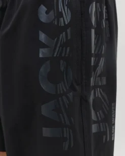 JACK&JONES - Boxer mare Maui Wave nero con logo laterale