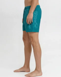 JACK&JONES - Boxer mare Maui Wave ottanio con logo laterale