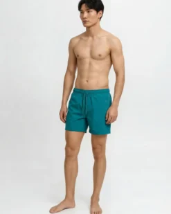 JACK&JONES - Boxer mare Maui Wave ottanio con logo laterale
