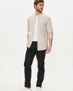 JACK&JONES - Camicia beige manica lunga