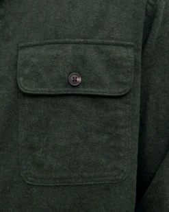 JACK&JONES - GIACCA CAMICIA VERDE DA UOMO IN FLANELLA