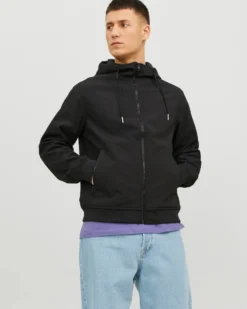 JACK&JONES - GIACCA SOFTSHELL NERA DA UOMO