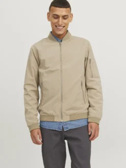 JACK & JONES - GIUBBINO BOMBER BEIGE DA UOMO