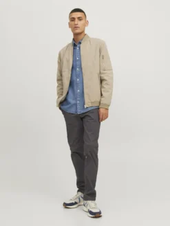 JACK & JONES - GIUBBINO BOMBER BEIGE DA UOMO