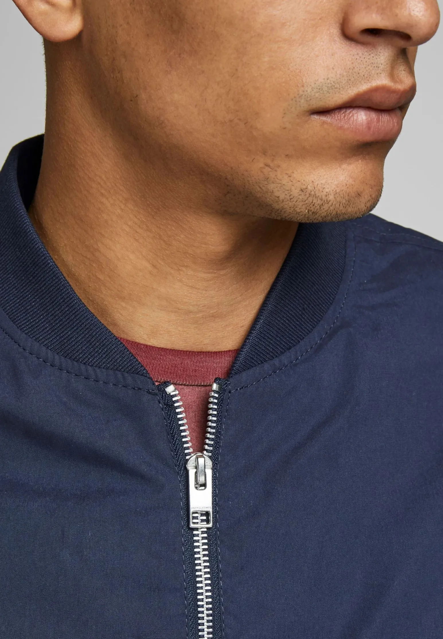 JACK & JONES - GIUBBINO BOMBER BLU DA UOMO