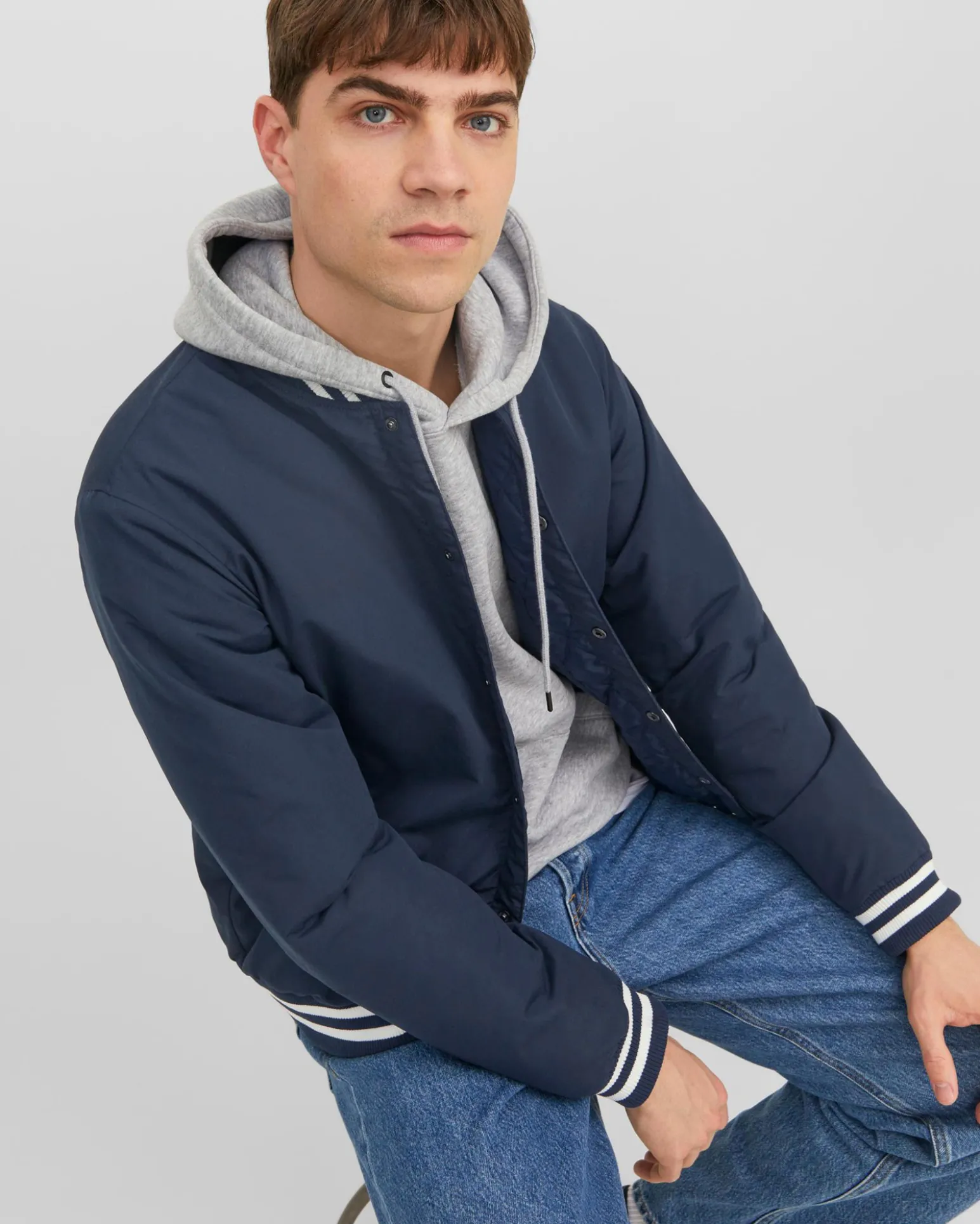 JACK&JONES - GIUBBINO COLLEGE NAVY