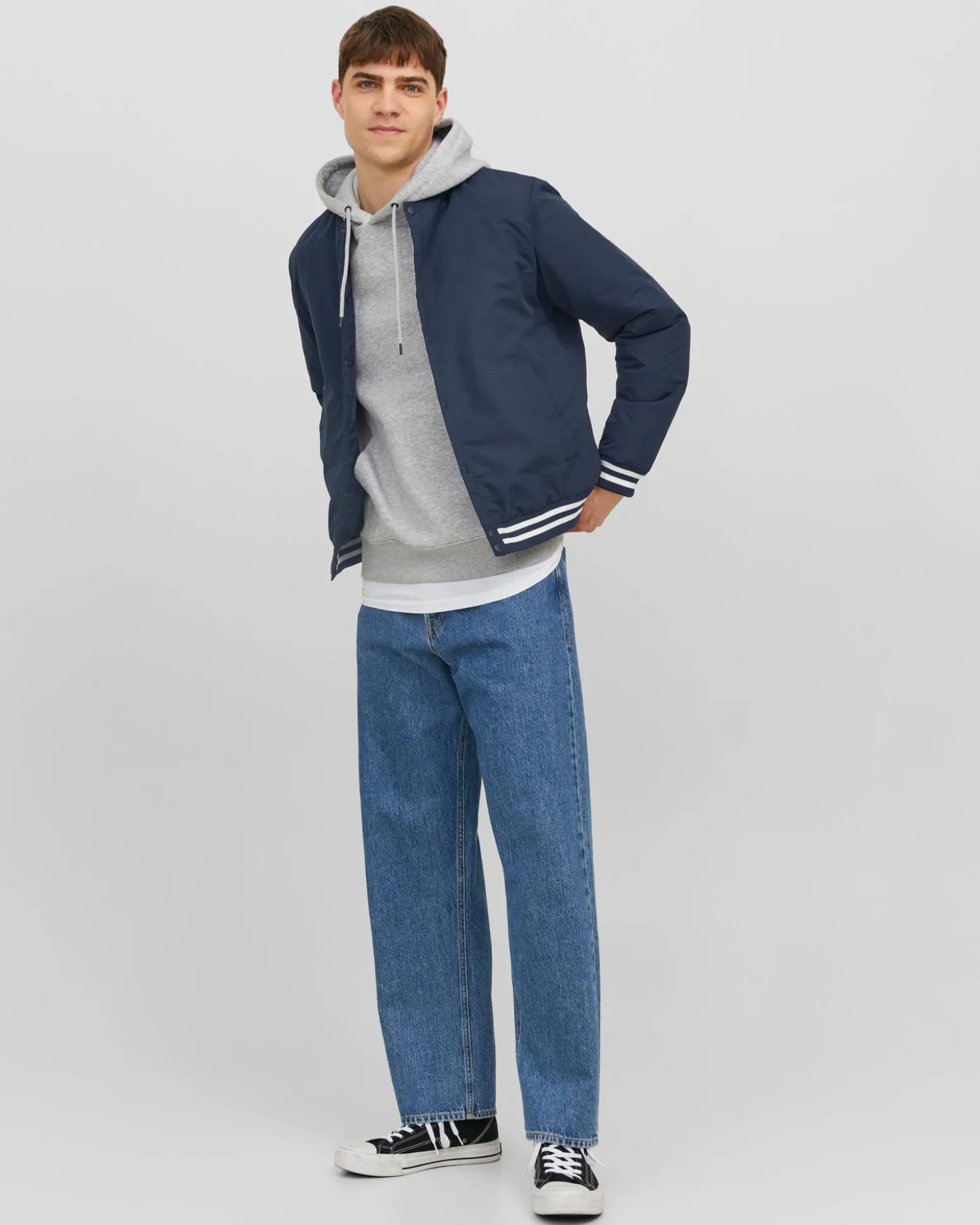 JACK&JONES - GIUBBINO COLLEGE NAVY