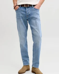 JACK & JONES - JEANS MIKE BLUE DENIM DA UOMO