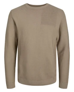 JACK&JONES - MAGLIA MARRONE UOMO A GIROCOLLO