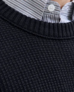 JACK&JONES - MAGLIONE GIROCOLLO BLU  DA UOMO
