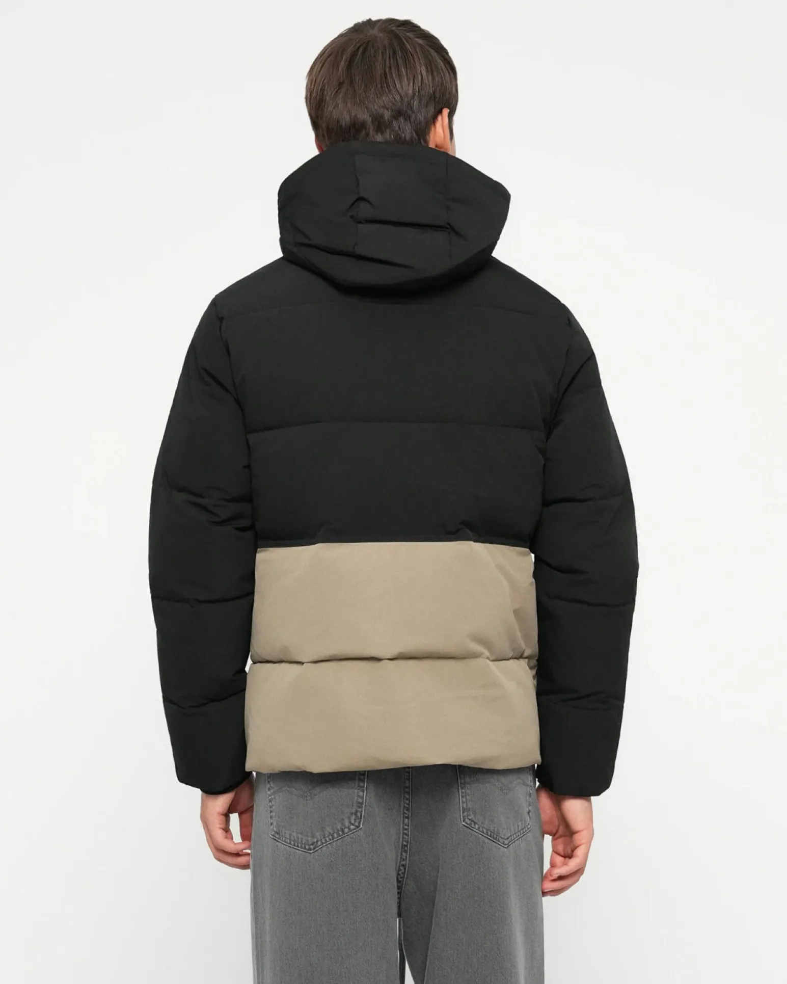 JACK & JONES - PIUMINO VERDE DA UOMO IDROREPELLENTE CON CAPPUCCIO