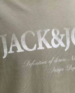 JACK & JONES - TSHIRT MANICA CORTA TAUPE DA UOMO