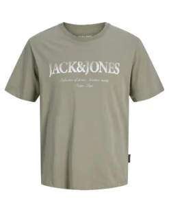 JACK & JONES - TSHIRT MANICA CORTA TAUPE DA UOMO