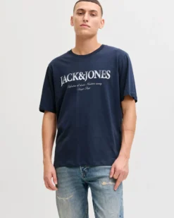 JACK&JONES - Tshirt manica corta gradient nera con stampa