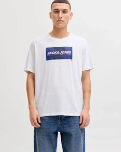 JACK&JONES - Tshirt manica corta honolulu nera con stampa