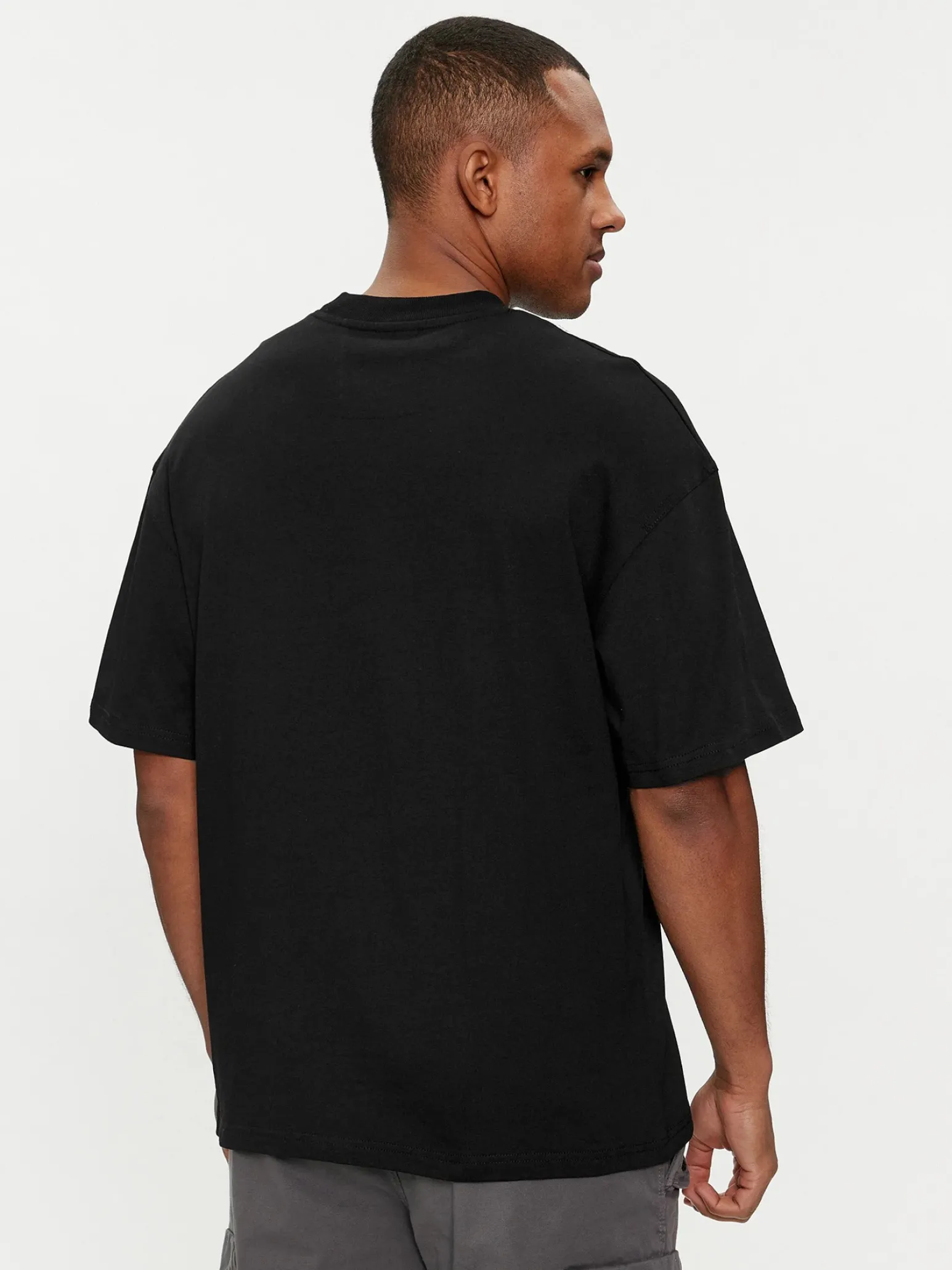 JACK & JONES - T-SHIRT NERA BIANCA OVER SIZE