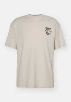 JACK & JONES - T-SHIRT UOMO BEIGE OVER SIZE