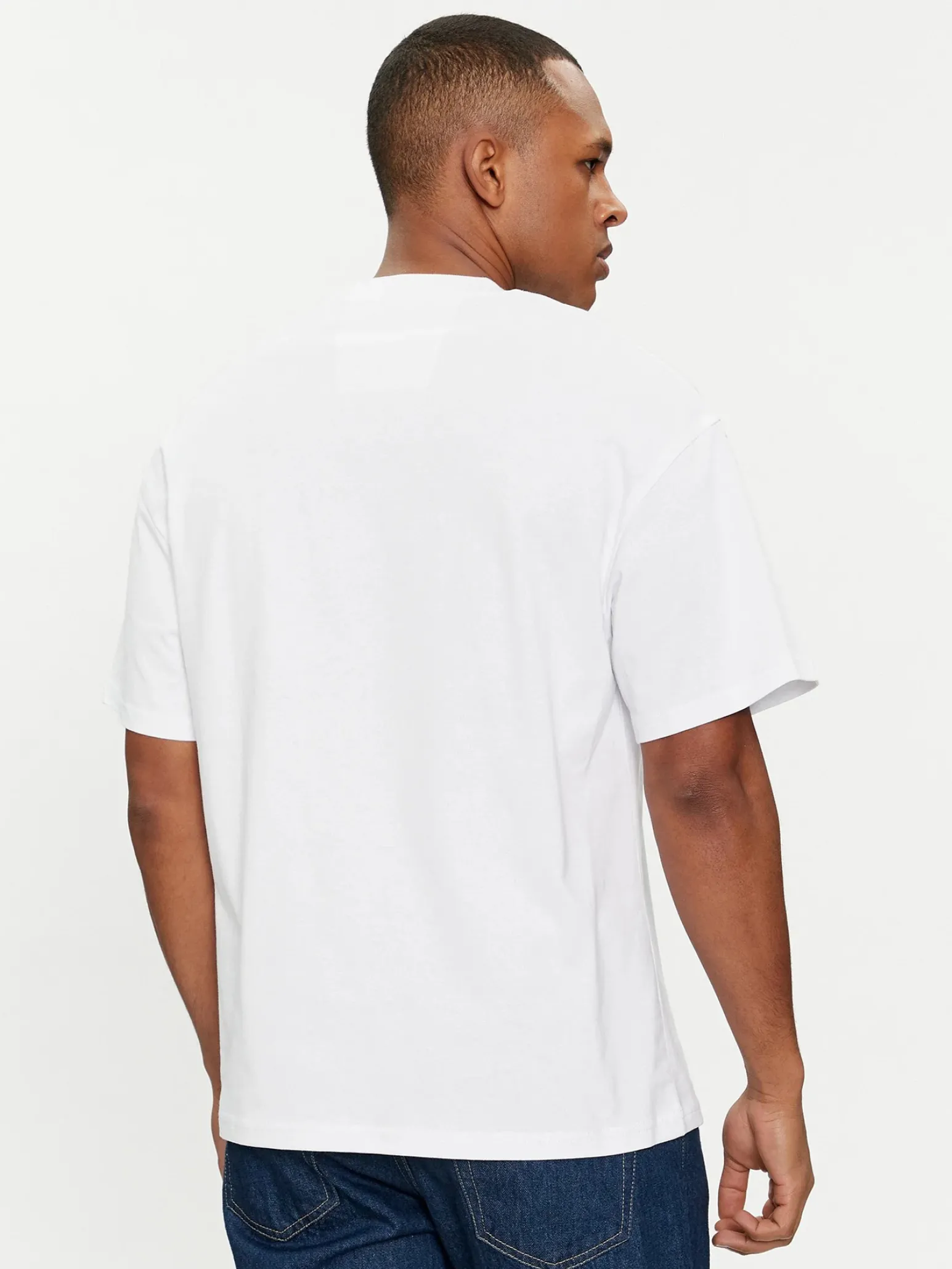JACK & JONES - T-SHIRT UOMO BIANCA OVER SIZE