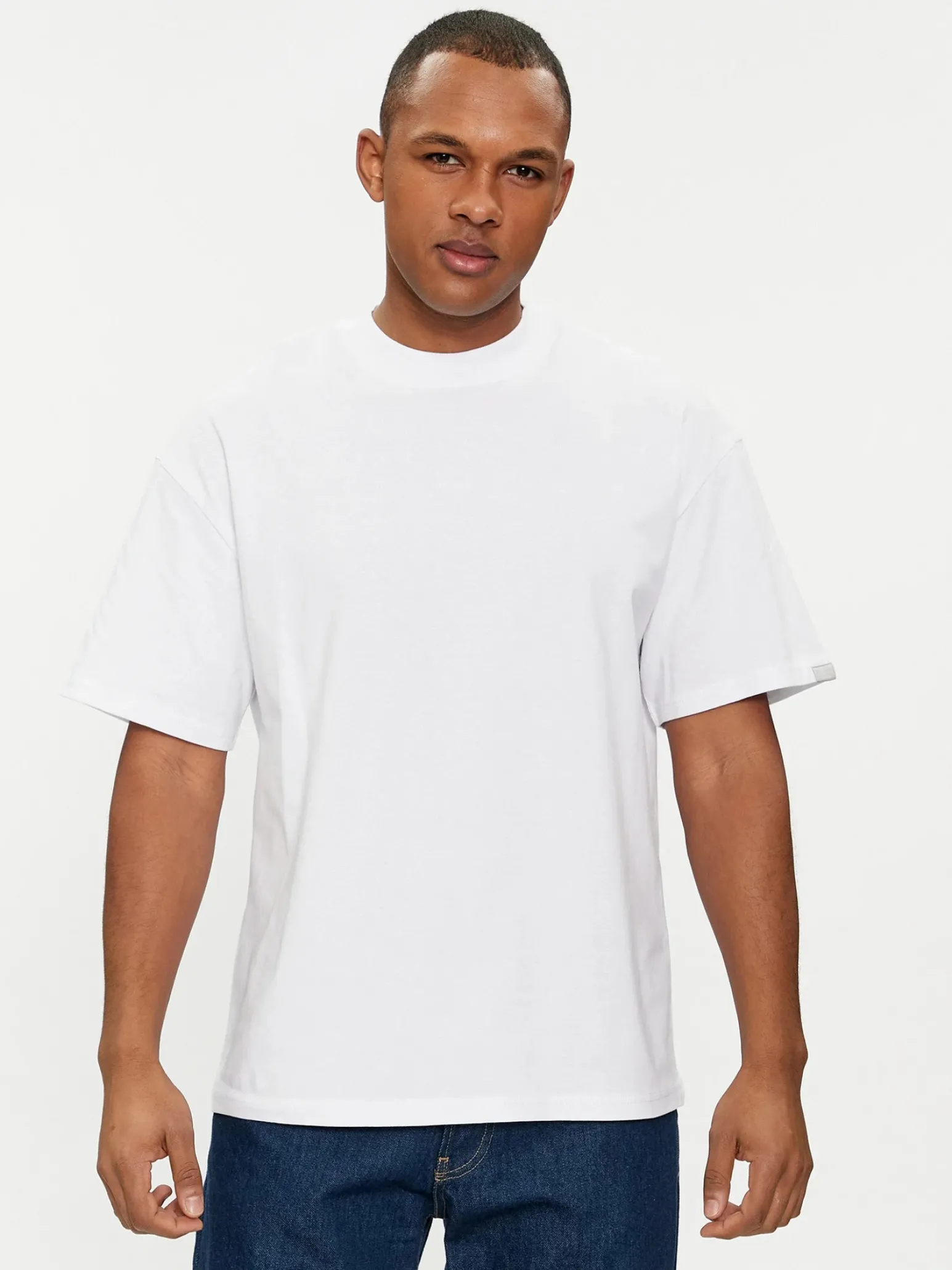 JACK & JONES - T-SHIRT UOMO BIANCA OVER SIZE