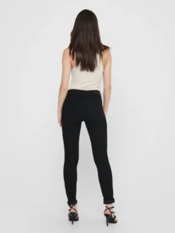 JACQUELINE de YONG - JEANS SKINNY NERO ELASTICIZZATO 5 TASCHE