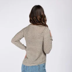 JACQUELINE de YONG - MAGLIA DONNA PULLOVER DI FILO GRIGIA