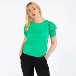 JACQUELINE DE YONG - MAGLIA DONNA CON DETTAGLI IN PIZZO