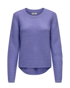 JACQUELINE DE YONG - MAGLIA GIROCOLLO LILLA