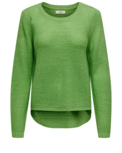 JACQUELINE DE YONG - MAGLIA PULLOVER GIROCOLLO VERDE