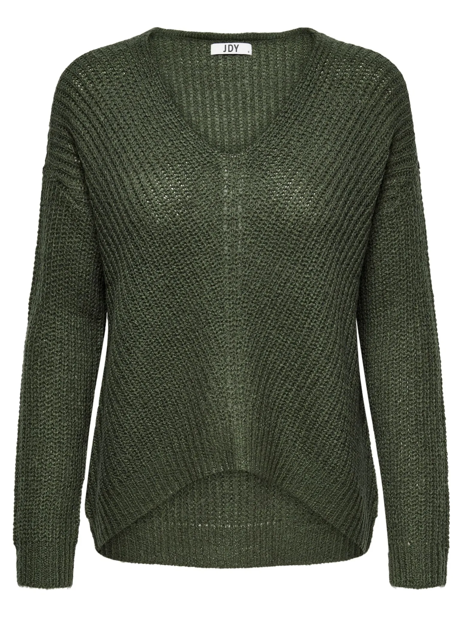 JACQUELINE DE YONG - MAGLIONE A MAGLIA DONNA VERDONE