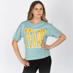 JACQUELINE de YONG - T-SHIRT MANICA CORTA BIANCA IN COTONE CON SCRITTA FLORIDA