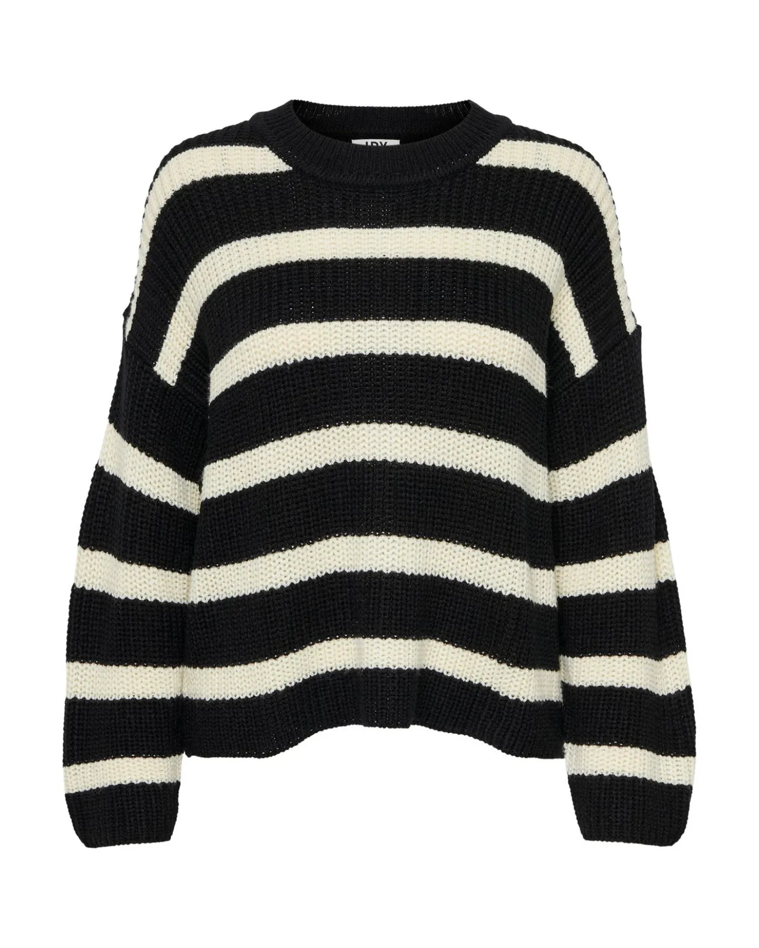 JACQUELINE - MAGLIA PULLOVER A RIGHE NERO E BIANCO