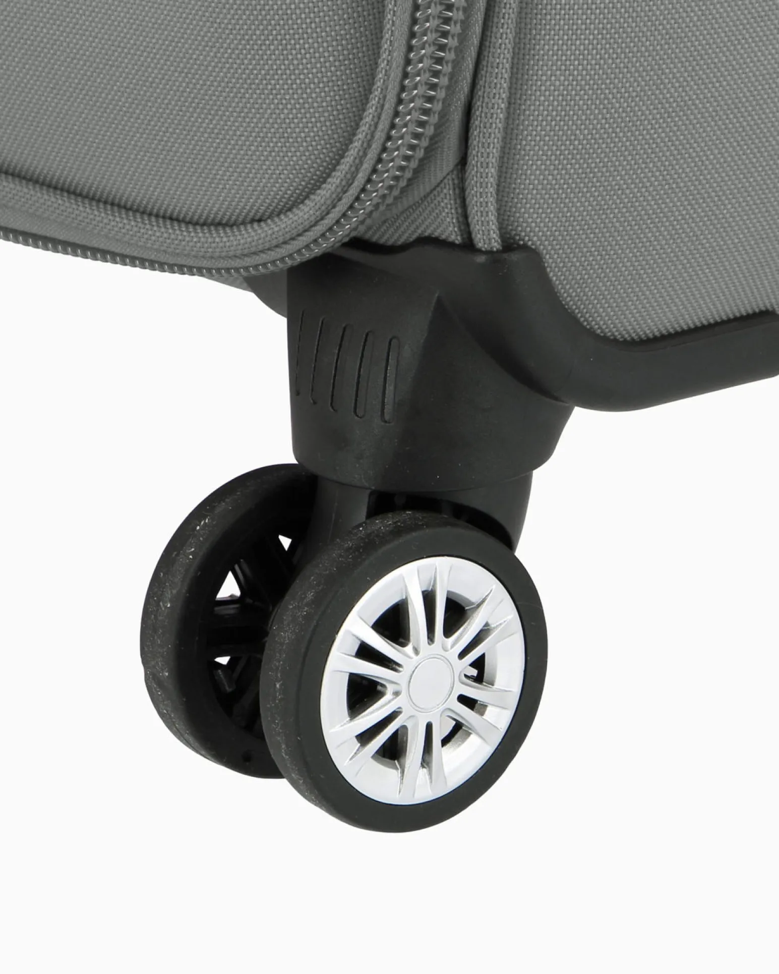 JAGUAR - TROLLEY GRIGIO IN TESSUTO CON DOPPIA TASCA FRONTALE, COMBINAZIONE TSA E 4 RUOTE