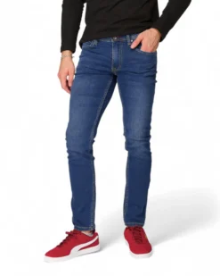 JEANS 5 TASCHE LAVAGGIO MEDIO FELPA