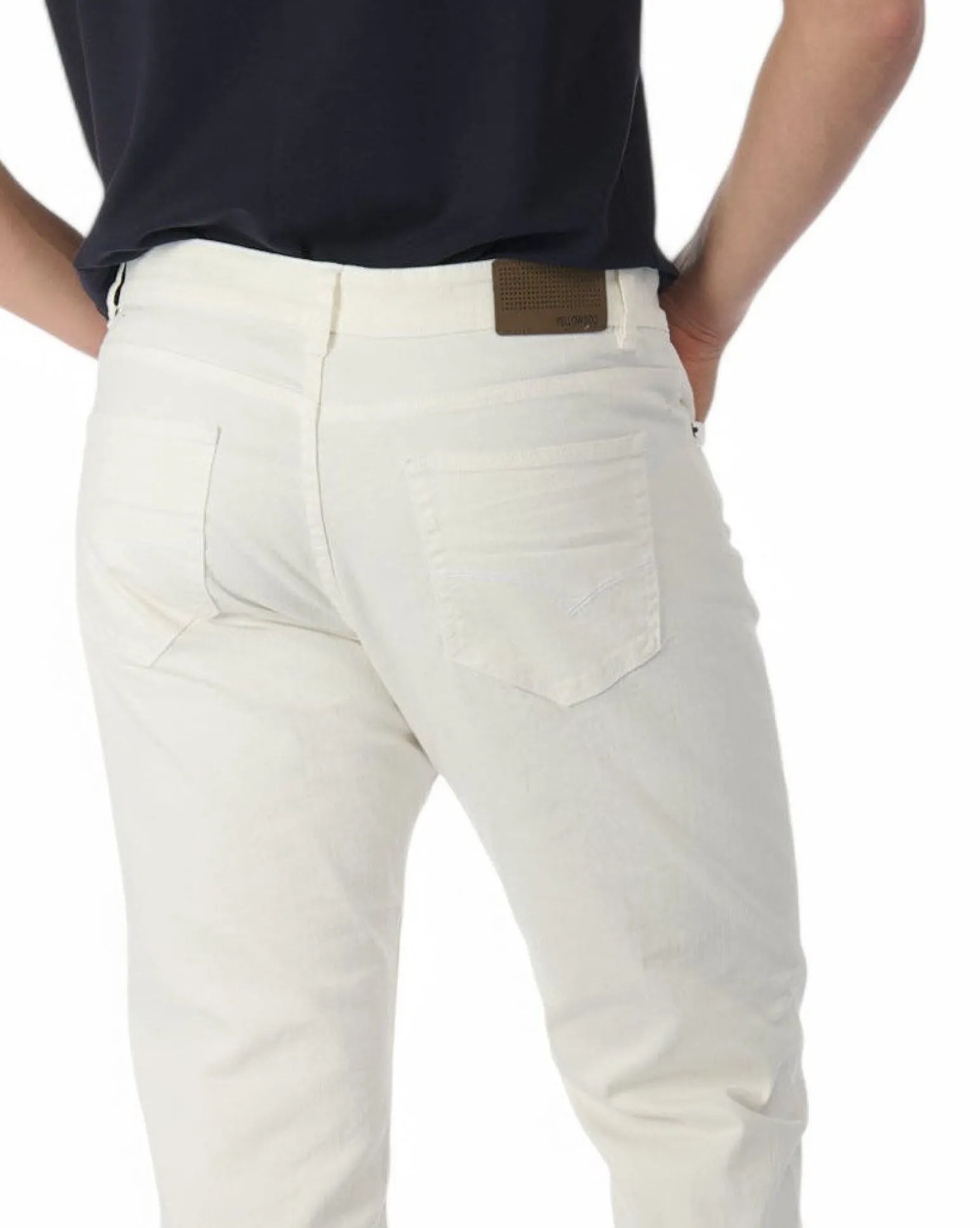 JEANS 5 TASCHE RELAX BIANCO