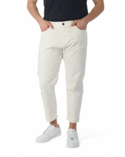 JEANS 5 TASCHE RELAX BIANCO