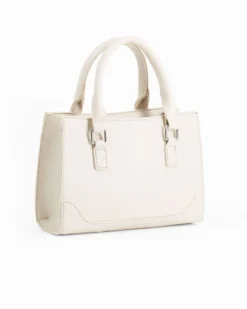 JUST GOLF - Borsa a mano beige con tasca frontale, tracolla removibile