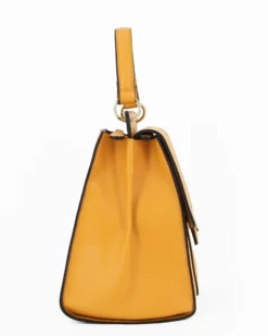 JUST GOLF - Borsa un manico gialla con tracolla removibile e tasca fontale loggata con patta