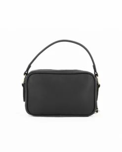 JUST GOLF - Borsa un manico nera con logo frontale e tracolla regolabile