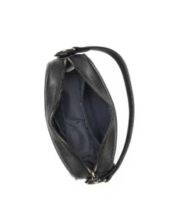 JUST GOLF - Borsa un manico nera con logo frontale e tracolla regolabile