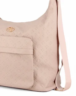 JUST GOLF - Borsa/zaino nude loggata con tasca frontale